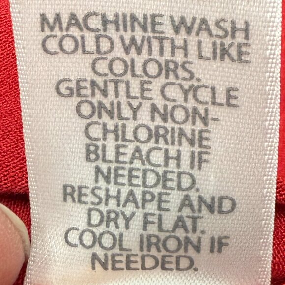 NWT Women's J. JILL Wearever Shirred-Yoke Split-Neck Tunic Red | Size XS - Picture 8 of 9